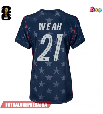 Lacne Ženy Futbalové dres Spojené štáty Timothy Weah #21 MS 2026 Krátky Rukáv - Preč